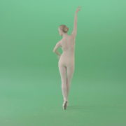 Ballet-dancer-woman-spinning-in-body-color-outfit-isolated-on-green-screen-4K-Video-Footage-1920_005 Green Screen Stock