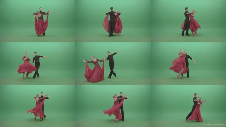 Beautiful-Pair-dancing-ballroom-dance-with-grand-opening-on-green-screen-4K-Video-Footage-1920 Green Screen Stock