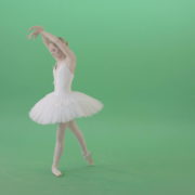 Beautifull-Swan-Lake-Ballerina-waving-hand-wigns-on-green-screen-4K-Video-Footage-1920_008 Green Screen Stock