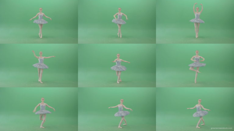 Beauty-blonde-ballerin-ballet-dancing-girl-in-blue-dress-spinning-over-green-screen-4K-Video-Footag-30fps-1920 Green Screen Stock
