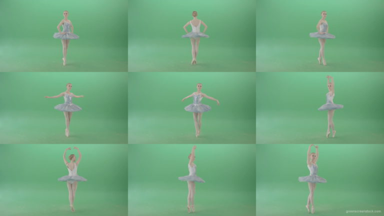 Beauty-blonde-girl-with-happy-smile-spinning-in-ballet-dress-over-green-screen-4K-Video-Footage-1920 Green Screen Stock