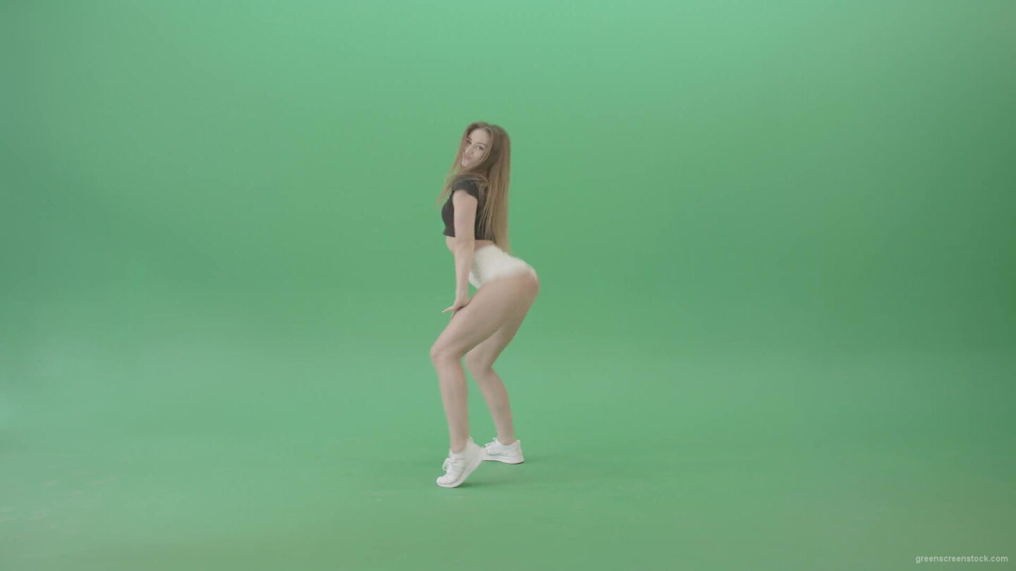 vj video background Beauty-girl-sрaking-ass-and-hips-dancing-Twerk-Afro-Dance-isolated-on-green-screen-4K-Video-Footage-1920_003