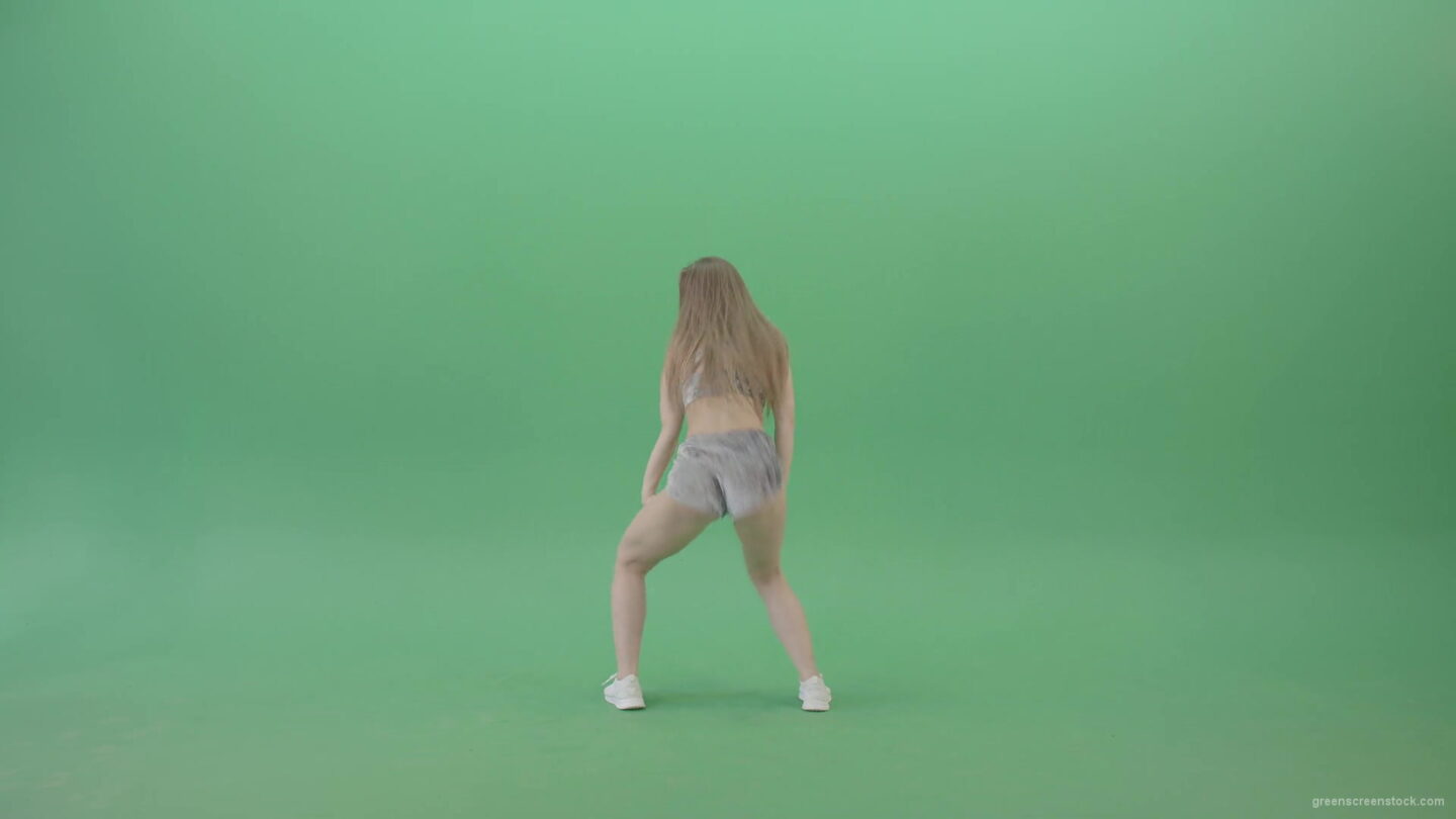 vj video background Blonde-young-woman-sexy-dancing-Twerking-hip-hop-elements-over-green-screen-4K-video-footage-1920_003