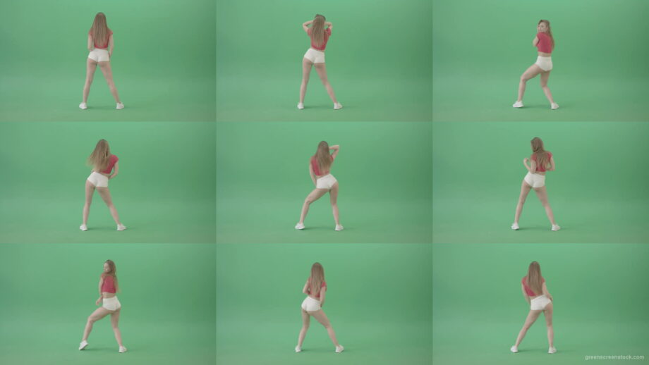 Bootie-shake-waving-ass-girl-dancing-twerk-on-green-screen-4K-Video-Footage-1920 Green Screen Stock