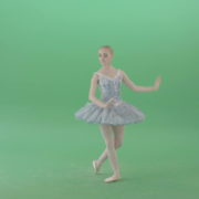 Christmas-story-baller-dancing-girl-in-blue-ballerin-dress-performing-isolated-on-green-screen-4K-Video-Footage-1920_009 Green Screen Stock