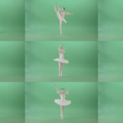 Dancing-ballerina-Girl-in-Ballet-Dress-and-Covid19-mask-dancing-isolated-on-green-screen-4K-Video-Footage--1920 Green Screen Stock