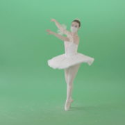 Dancing-ballerina-Girl-in-Ballet-Dress-and-Covid19-mask-dancing-isolated-on-green-screen-4K-Video-Footage--1920_004 Green Screen Stock