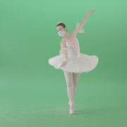 Dancing-ballerina-Girl-in-Ballet-Dress-and-Covid19-mask-dancing-isolated-on-green-screen-4K-Video-Footage--1920_006 Green Screen Stock