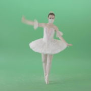 Dancing-ballerina-Girl-in-Ballet-Dress-and-Covid19-mask-dancing-isolated-on-green-screen-4K-Video-Footage--1920_007 Green Screen Stock