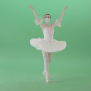 Dancing-ballerina-Girl-in-Ballet-Dress-and-Covid19-mask-dancing-isolated-on-green-screen-4K-Video-Footage--1920_008 Green Screen Stock