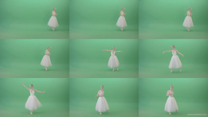Elegant-Ballerina-Ballet-Girl-posing-for-Advertising-packshot-4K-Video-Footage-1920 Green Screen Stock