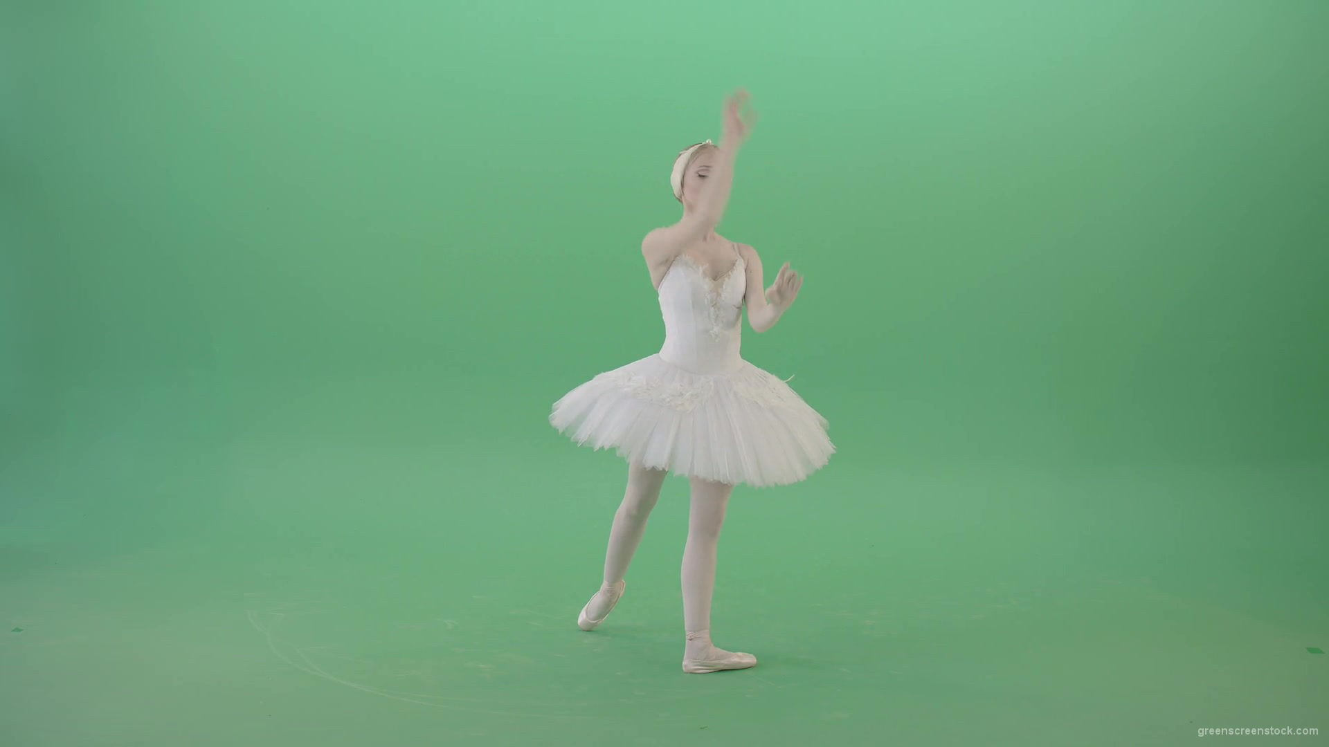 Elegant-snowwhite-ballet-dancer-ballerina-dancing-isolated-on-Green-Screen-4K-Video-Footage-1920_009 Green Screen Stock