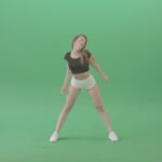 vj video background European-girl-dancing-hip-hop-twerk-dance-isolated-on-green-screen-4K-Video-Footage-1920_003