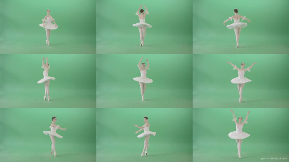 Girl-in-ballet-white-dress-performs-in-green-screen-studio-spinning-elegant-4K-Video-Footage-1920 Green Screen Stock
