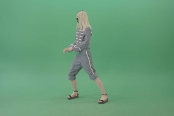 green screen girl dancing video footage