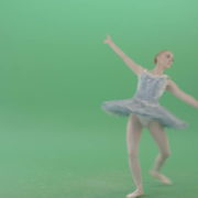Happy-Ballerina-Ballet-Dancing-Girl-in-blue-dress-chilling-in-spin-on-green-screen-4K-Video-Footage-1920_002 Green Screen Stock