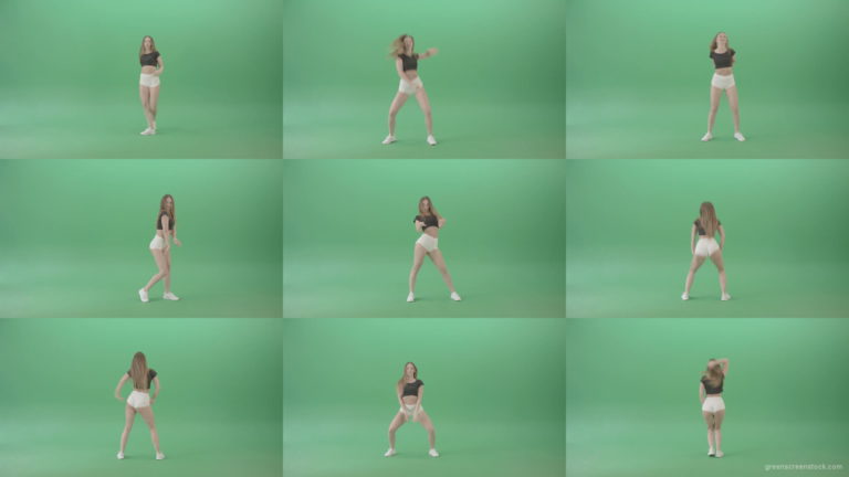 Long-dancing-Video-Footage-of-Twerking-Girl-shaking-ass-and-dancing-over-Green-Screen-1920 Green Screen Stock
