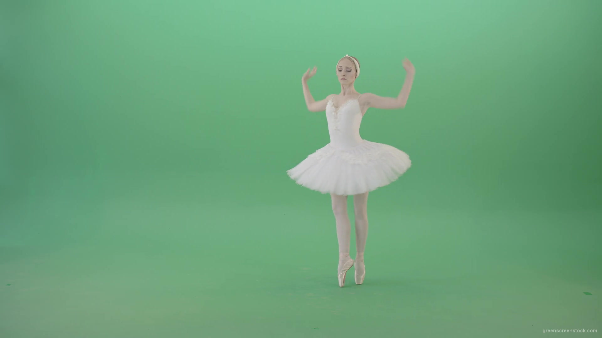 Luxury-ballet-girl-ballerina-flying-in-the-sky-and-waving-hands-on-green-screen-4K-Video-Footage-1920_002 Green Screen Stock