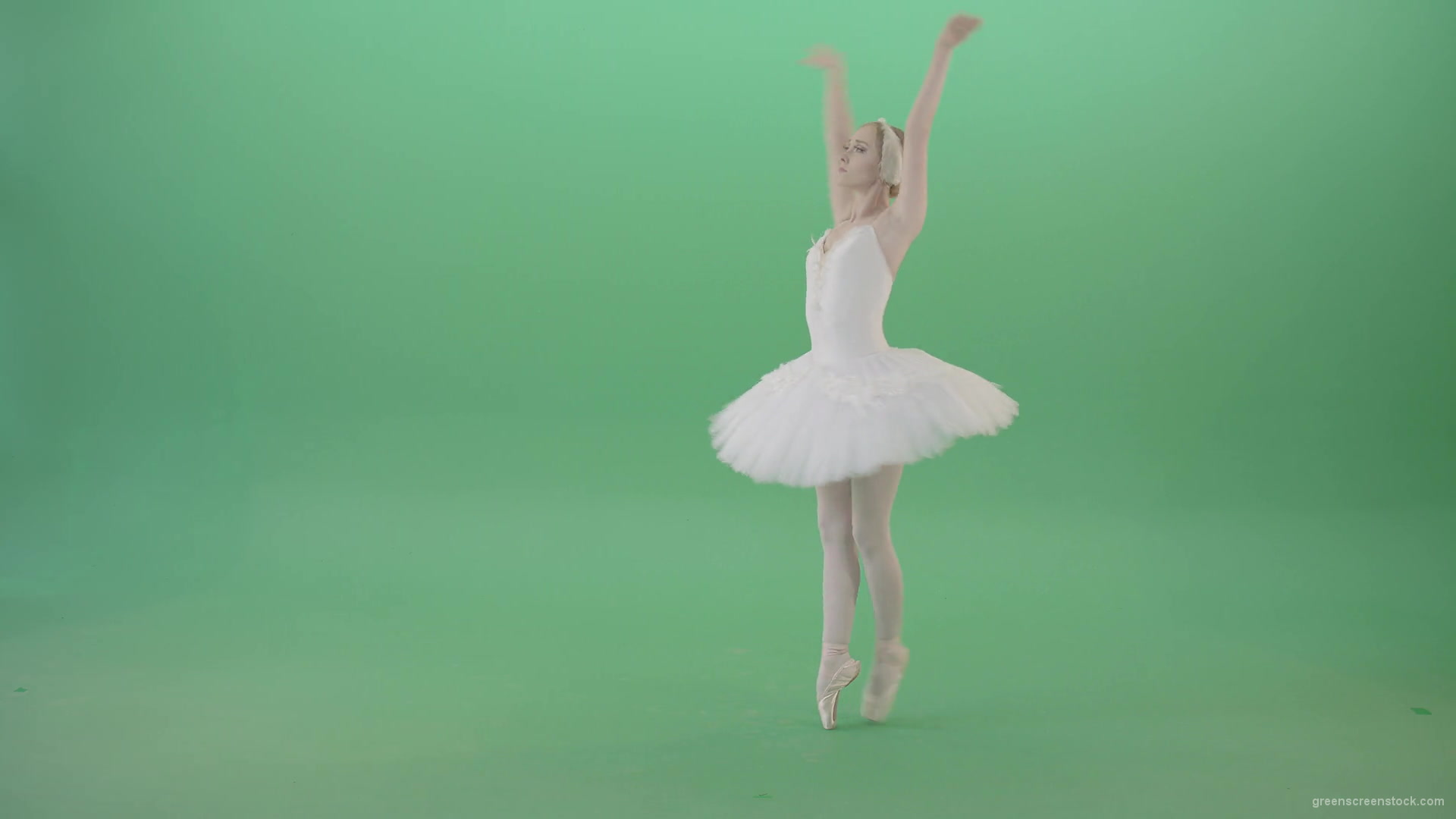 Luxury-ballet-girl-ballerina-flying-in-the-sky-and-waving-hands-on-green-screen-4K-Video-Footage-1920_008 Green Screen Stock