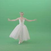 Royal-elegant-greetings-regards-by-Ballet-Dancer-Girl-in-White-Dress-on-Green-Screen-4K-Video-Clip-1920_002 Green Screen Stock