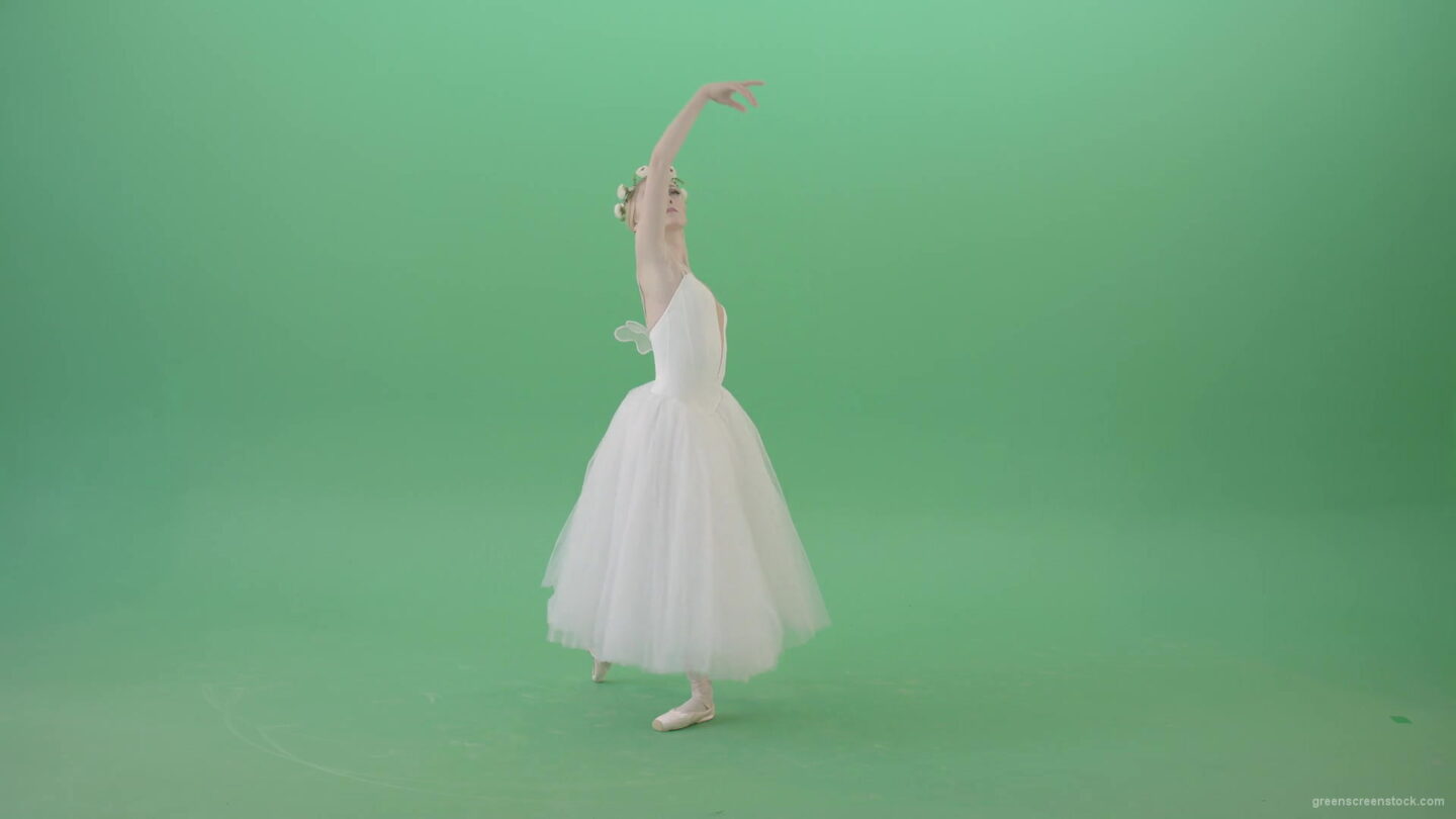 vj video background Royal-elegant-greetings-regards-by-Ballet-Dancer-Girl-in-White-Dress-on-Green-Screen-4K-Video-Clip-1920_003
