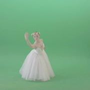 Royal-elegant-greetings-regards-by-Ballet-Dancer-Girl-in-White-Dress-on-Green-Screen-4K-Video-Clip-1920_004 Green Screen Stock