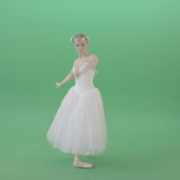 Royal-elegant-greetings-regards-by-Ballet-Dancer-Girl-in-White-Dress-on-Green-Screen-4K-Video-Clip-1920_006 Green Screen Stock