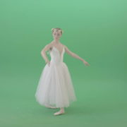 Sensuality-Choreographer-making-regards-in-white-dress-amazing-ballet-girl-isolated-on-green-screen-4K-Video-Footage-1920_002 Green Screen Stock