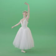 Sensuality-Choreographer-making-regards-in-white-dress-amazing-ballet-girl-isolated-on-green-screen-4K-Video-Footage-1920_007 Green Screen Stock