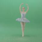 ballerina girl dance on green screen