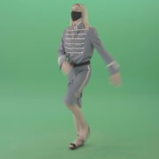 Young-Blonde-woman-marching-in-side-view-with-Covid19-mask-on-green-screen-4K-Video-Footage-1920_005 Green Screen Stock