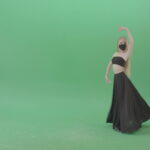vj video background Blonde-Ballet-girl-in-black-dress-and-mask-dancing-Corona-Virus-flamenco-on-green-screen-4K-Video-Footage-1920_003