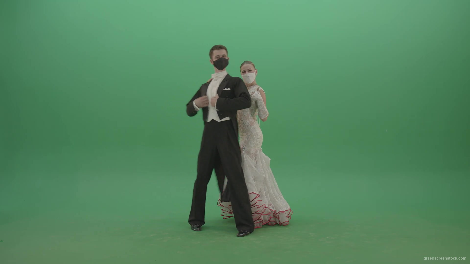 Funny-happy-balleroom-dancers-couple-chilling-and-laughing-on-green-screen-4K-Video-Footage-1920_008 Green Screen Stock