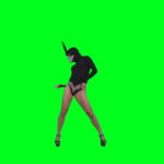 vj video background Girl-in-Black-Bunny-Costume-squatting-in-go-go-style-isolated-on-green-screen-4K-Video-Footage-1-1920_003