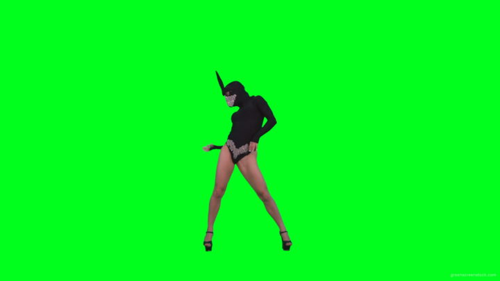 vj video background Girl-in-Black-Bunny-Costume-squatting-in-go-go-style-isolated-on-green-screen-4K-Video-Footage-1-1920_003