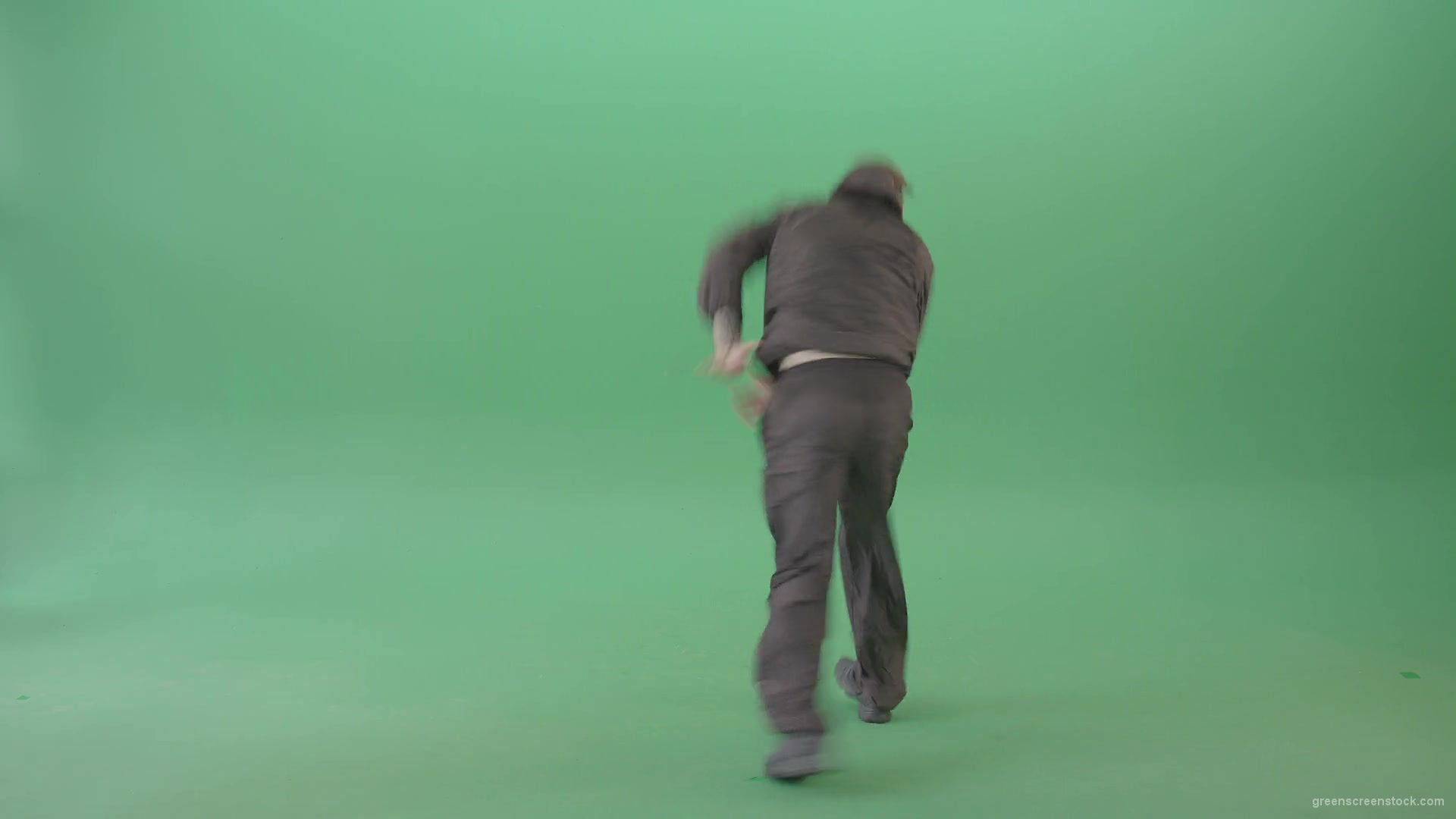 Athlete-Man-making-Air-freeze-on-hand-breaking-on-green-screen-4K-Video-Footage-1920_009 Green Screen Stock
