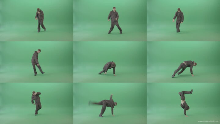 B-Boy-making-gymnastic-break-dance-for-advertising-isolated-on-green-screen-4K-Video-Footage-1920 Green Screen Stock