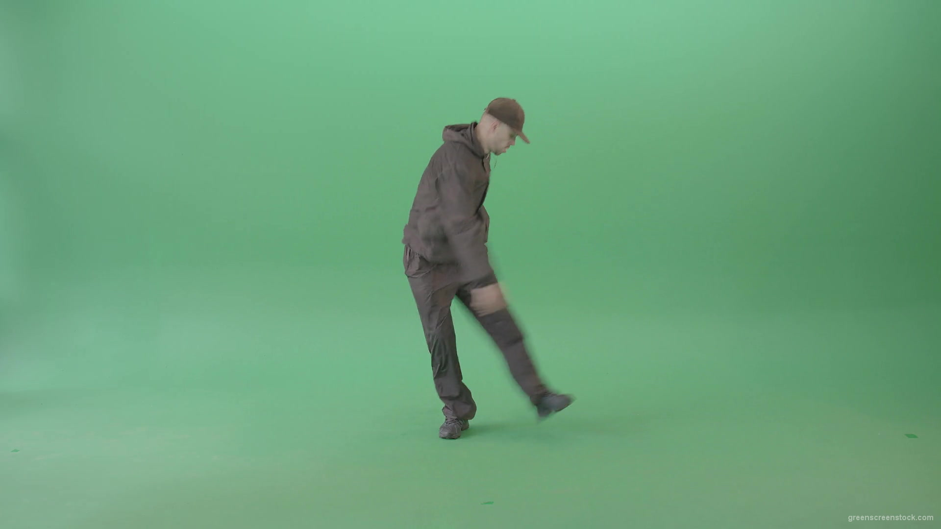 B-Boy-making-gymnastic-break-dance-for-advertising-isolated-on-green-screen-4K-Video-Footage-1920_004 Green Screen Stock