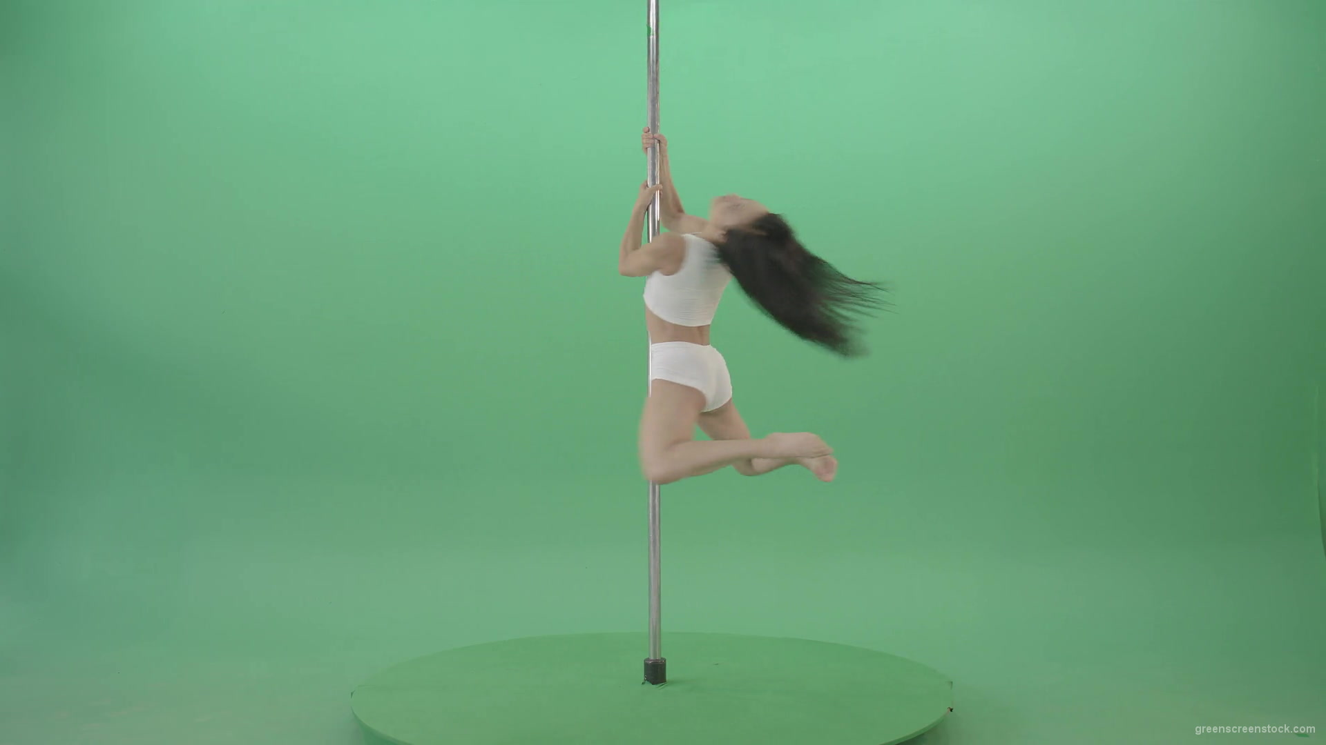 vj video background Green-Screen-Woman-spinning-gracefully-on-pole-dance-Video-Footage-1920_003