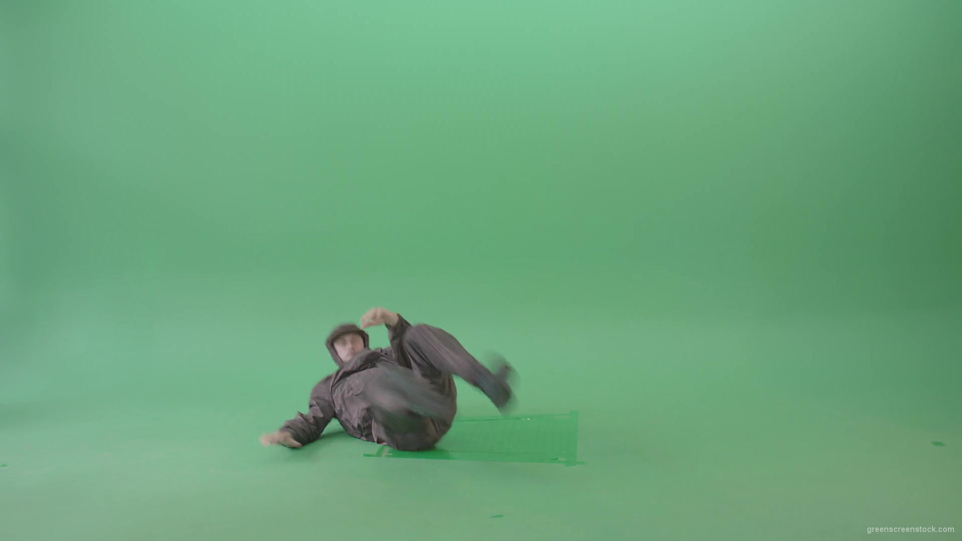 Hip-Hop-Dance-making-power-move-with-freeze-dancing-breakdance-on-green-screen-4K-Video-Footage-1920_009 Green Screen Stock