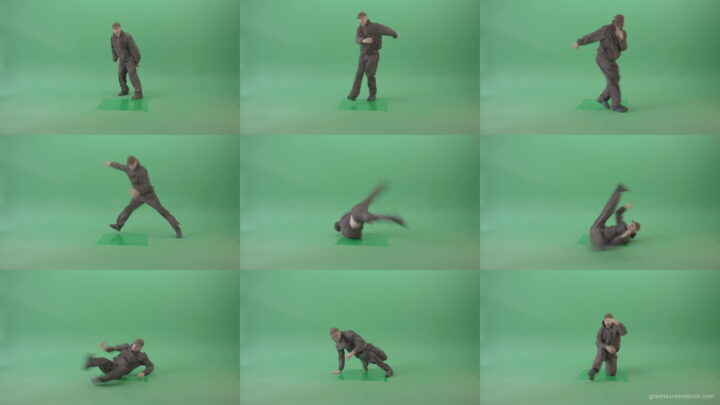 Man-dancing-breakdance-on-green-screen-4K-Video-Footage-1920 Green Screen Stock