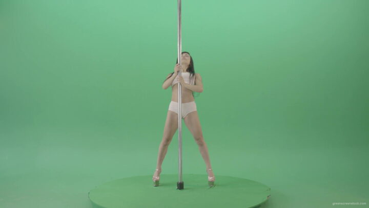 vj video background Pole-Dance-sport-girl-waving-sexy-body-isolated-on-green-screen-4K-Video-Footage-1920_003