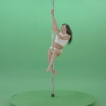 vj video background Pole-dance-trainer-girl-has-a-sport-flight-on-green-screen-4K-Video-Footage-1920_003