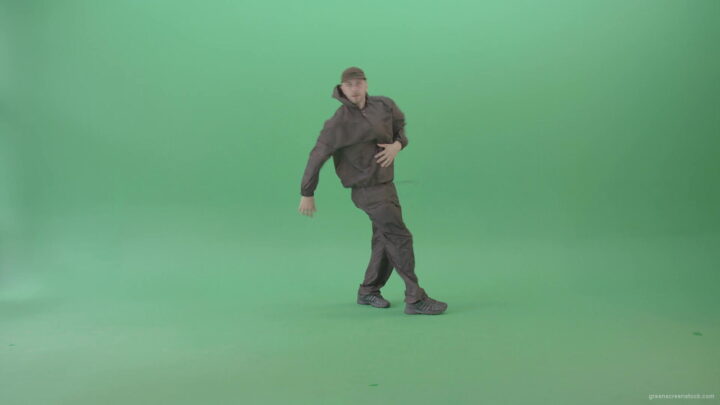 Professional-Hip-Hop-break-dancer-Stylish-man-dancing-on-green-screen-4K-Video-Footage-1920_009 Green Screen Stock