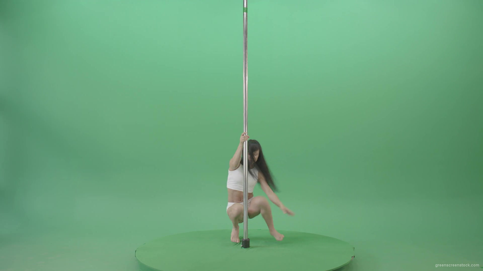 Sexy-moves-by-pole-dance-girl-dancing-on-green-screen-Video-Footage-1920_008 Green Screen Stock
