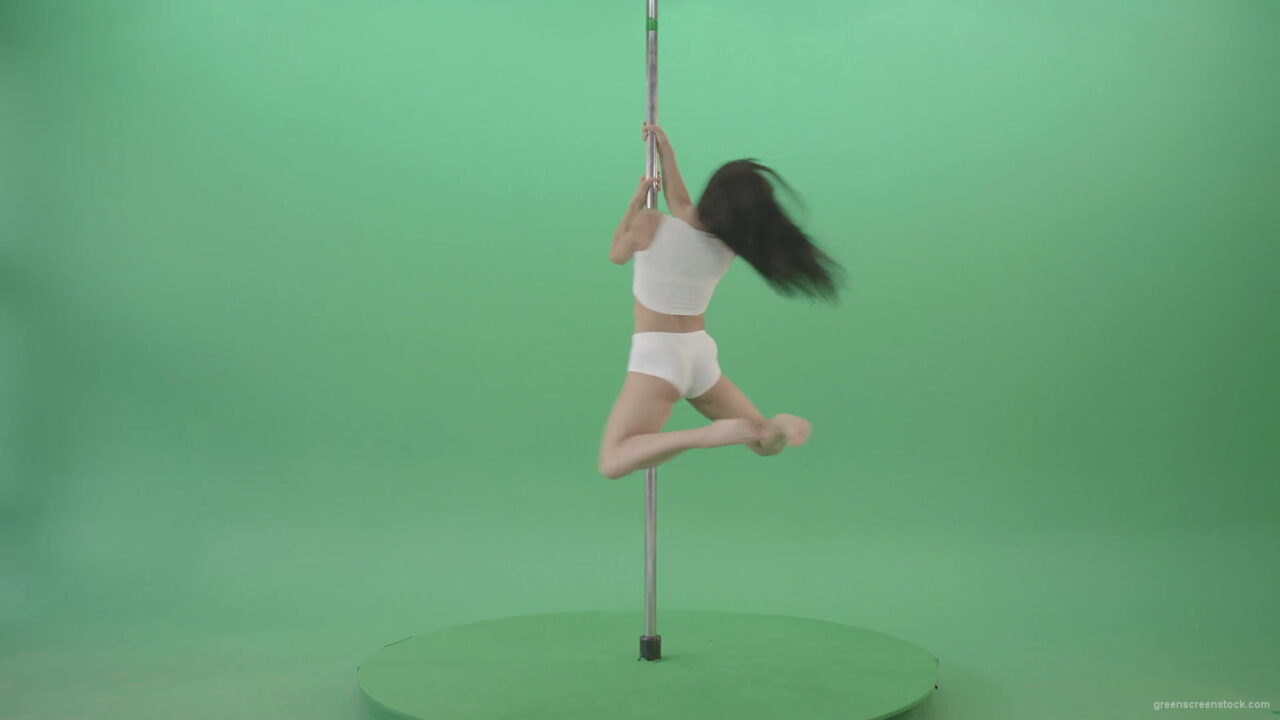 vj video background Small-Girl-make-spin-pole-fly-isolated-on-green-screen-4K-Video-Footage--1920_003