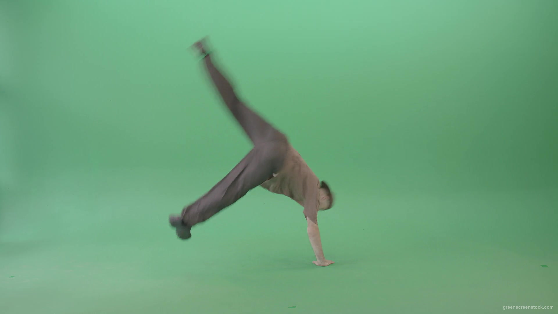 Sport-gymnastic-break-dance-by-athletic-man-isolated-on-green-screen-4K-Video-Footage-1920_005 Green Screen Stock