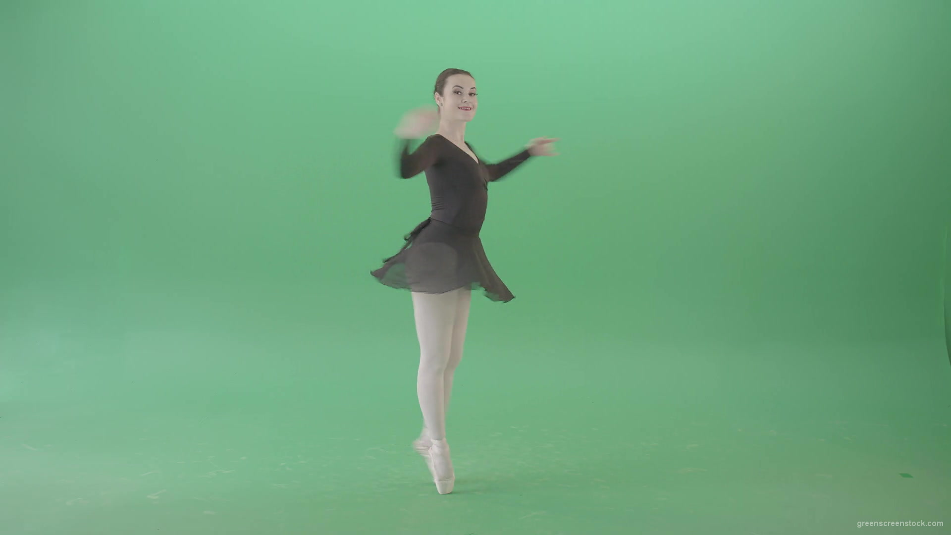 Ballet-Art-Ballerina-girl-spinning-in-dance-on-green-screen-4K-Video-Footage-1920_006 Green Screen Stock