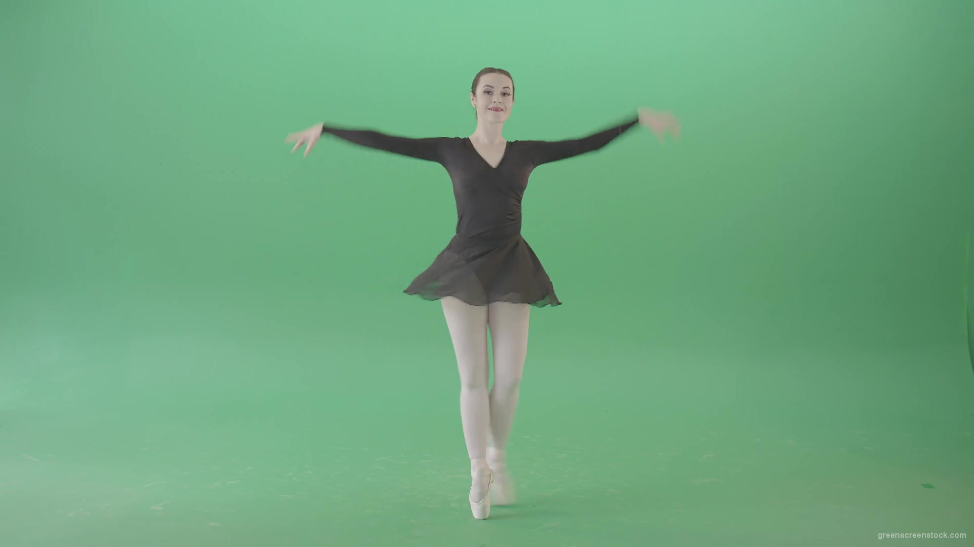 Ballet-Art-Ballerina-girl-spinning-in-dance-on-green-screen-4K-Video-Footage-1920_007 Green Screen Stock