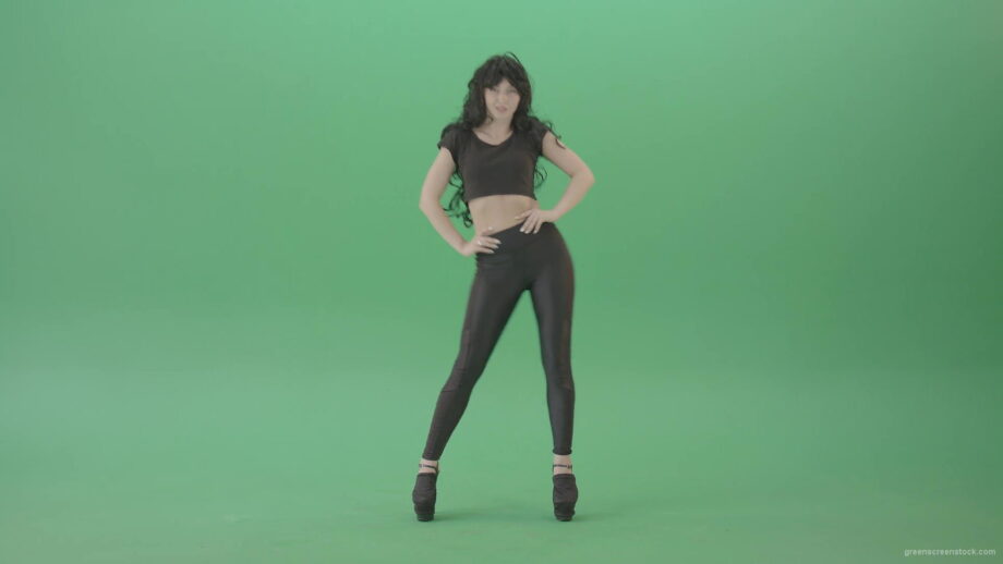 vj video background Black-Hair-girl-on-green-screen-waving-hips-posing-sexy-4K-Video-Footage-1920_003